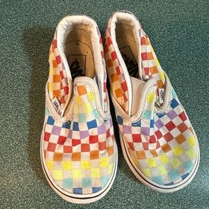 Vans rainbow toddler size 8
